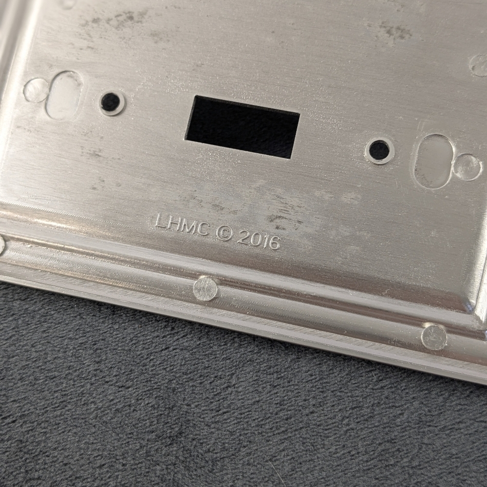 Liberty Emery Brushed Nickel Three Toggle Switch Plate Light Cover 3 Gang - Picture 2 of 6